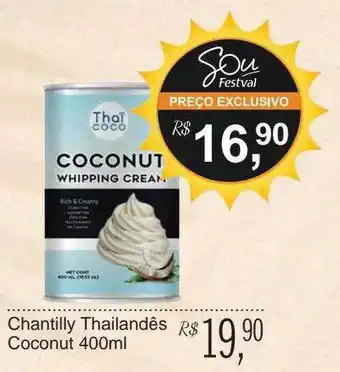 Chantilly thailandês coconut