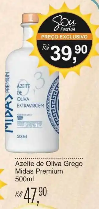 Azeite de oliva grego midas premium