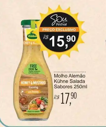 Festval Molho alemão kühne salada sabores oferta