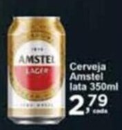 Rossi Supermercado Cerveja Amstel lata 350ml oferta