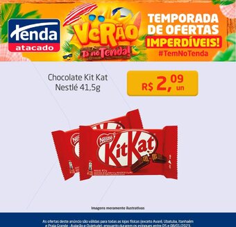 Tenda Atacado Chocolate Kit Kat Nestle 41.5g oferta