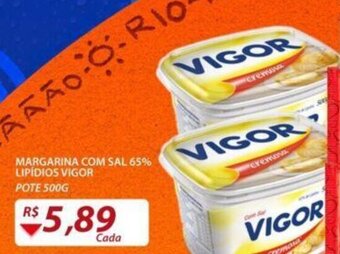 Assaí Atacadista Margarina com Sal 65% Lipidios Vigor 500g oferta