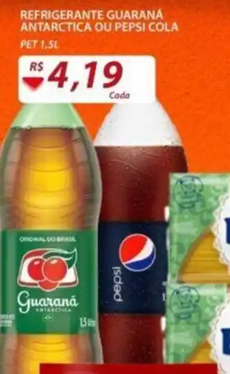 Assaí Atacadista Refrigerante Guarana Antarctica ou Pepsi Cola 1.5L oferta