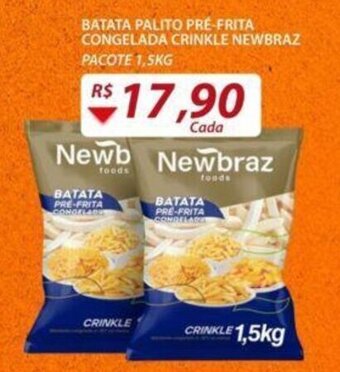 Assaí Atacadista Batata Palito Pré frita Congelada Crinkle Newbraz 1.5kg oferta