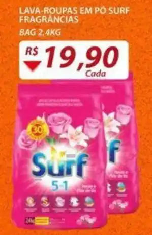 Assaí Atacadista Lava roupas em po Surf fragrancias 2.4kg oferta