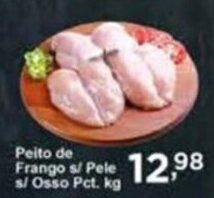 Rossi Supermercado Peito de Frango s/ Pele s/ Osso 1kg oferta