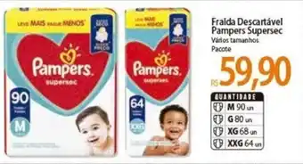 Atacadão Fralda Descartavel Pampers Supersec oferta