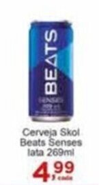 Rossi Supermercado Cerveja Skol Beats Senses lata 269ml oferta