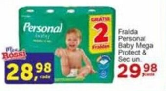 Rossi Supermercado Fralda Personal Baby Mega Protect & Sec un. oferta