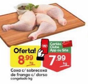 Supermercados Princesa Coxa c/ sobrecoxa de frango c/dorso kg oferta