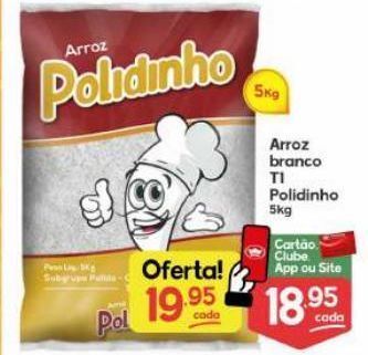 Arroz branco t1 polidinho 5kg