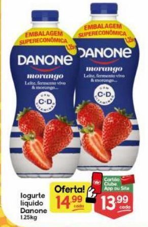 Iogurte líquido danone 1.25kg