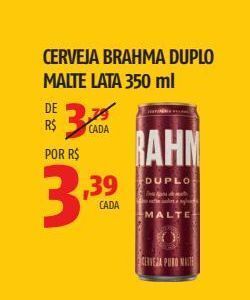 OXXO Cerveja brahma duplo malte lata 350 ml oferta