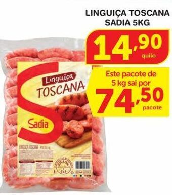 Roldão Linguiça toscana sadia 5kg oferta
