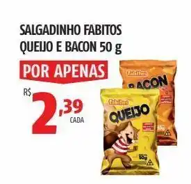 Salgadinho fabitos queijo e bacon 50 g