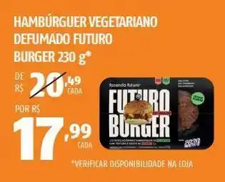 Hambúrguer vegetariano defumado futuro burger 230 g *