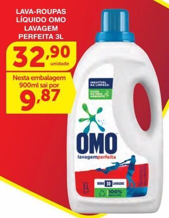 Roldão Lava roupas líquido omo 3l oferta