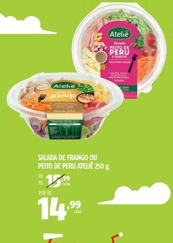 Salada de frango ou peito de peru ateliê 250 g