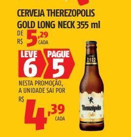 OXXO Cerveja therezopolis gold long neck 355 ml oferta