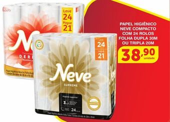 Roldão Papel higiênico neve oferta