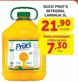 Roldão Suco prat's laranja 3l oferta