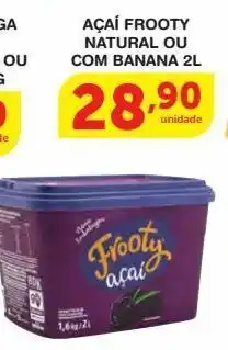 Roldão Açaí frooty natural ou com banana 2l oferta
