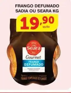 Roldão Frango defumado sadia ou seara kg oferta
