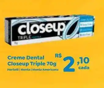 Creme dental closeup triple 70g