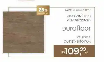 ABC da Construção Piso vinílico 2x178x1219mm duraflor 25% desconto oferta