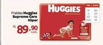 Farmácia Preço Popular Fraldas huggies supreme care hiper oferta