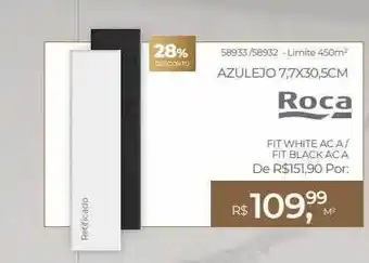 Azulejo 7.7x30.5cm roca 28% desconto