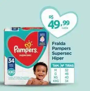 Farmácia Preço Popular Fralda pampers supersec hiper oferta