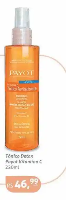 Tónico detox payot vitamina c