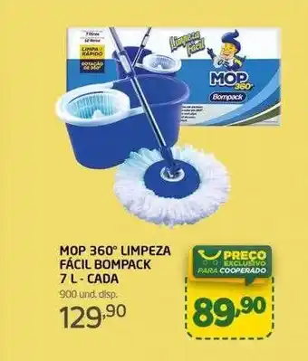 Cooper Mop 360° limpeza fácil bompack cada oferta