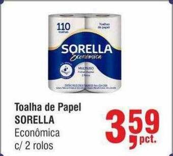 Higa Atacado Toalha de papel sorella econômica oferta