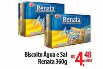 Abevê Supermercados Biscoito água e sal renata oferta