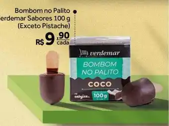 Verdemar Supermercado Bombom no palito verdemar sabores exceto pistache oferta