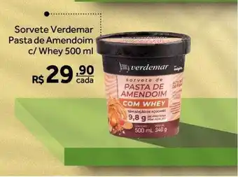 Verdemar Supermercado Sorvete verdemar pasta de amendoim c-whey oferta