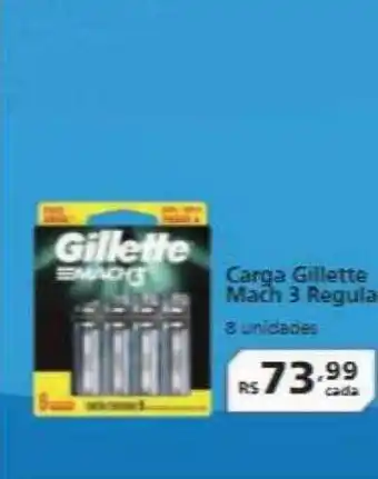 Carga gillette mach 3 regular
