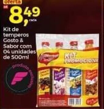 Frangolândia Kit de Temperos Gosto & Sabor com 04 Unidades de 500ml oferta