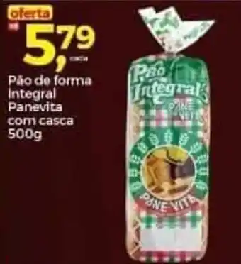 Frangolândia Pão de Forma Integral Panevita com casca 500g oferta