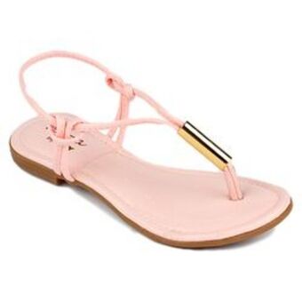 Itapuã Calçados Sandália rasteira kidy nós rosa infantil oferta