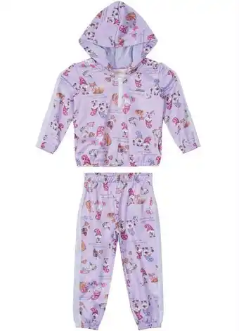 Posthaus Carinhoso - conjunto roxo duendes malha uv menina oferta