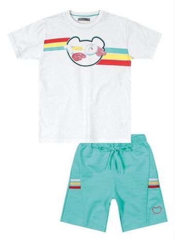 Posthaus Tigor t tigre - conjunto curto moletom menino branco oferta