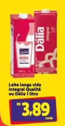 Leite Longa Vida Integral Qualita ou Dália 1L