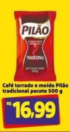 Extra Supermercado Café Torrado e moído Pilão tradicional pacote 500g oferta