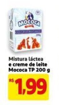 Extra Supermercado Mistura Lactea e creme de leite Mococa Tp 200g oferta