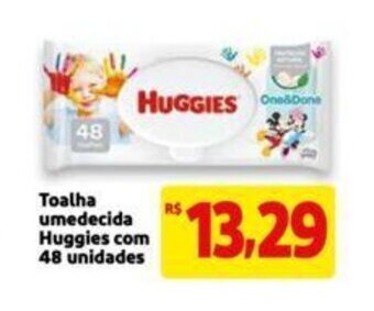 Extra Supermercado Toalha umedecida Huggies com 48 unidades oferta