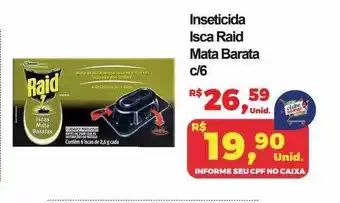 Semar Supermercado Inseticida isca raid mata barata c 6 oferta