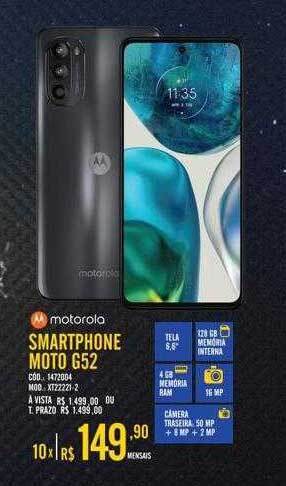 Zema Smartphone moto g52 motorola oferta